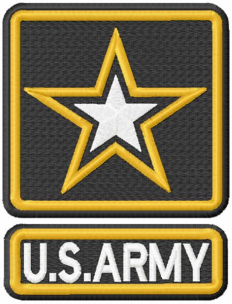 U S army embroidery design