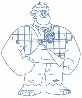 Brave Wreck-It Ralph embroidery design