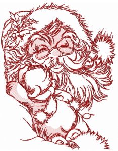 Old kind Santa 2 embroidery design