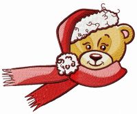 Windy weather before Christmas embroidery design