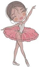 Pretty dancing ballerina