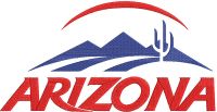 Desert Arizona wordmark embroidery design