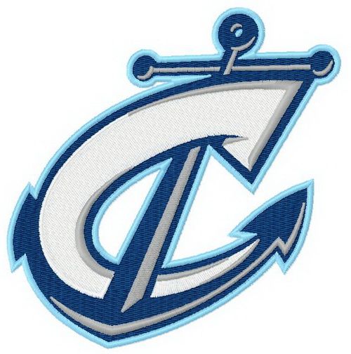 Columbus Clippers logo machine embroidery design