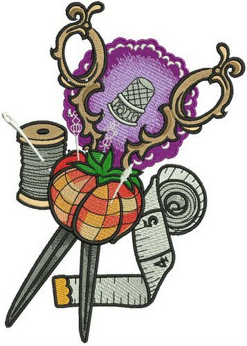 Sewer's set machine embroidery design