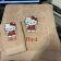 Towels with hello kitty embroidery design