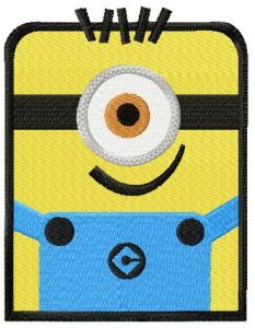 Square Minion 2 embroidery design