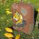 Backpack with fox embroidery design