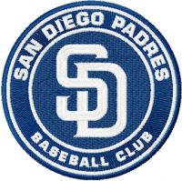 San Diego Padres logo embroidery design