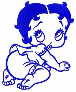 Baby Betty embroidery design