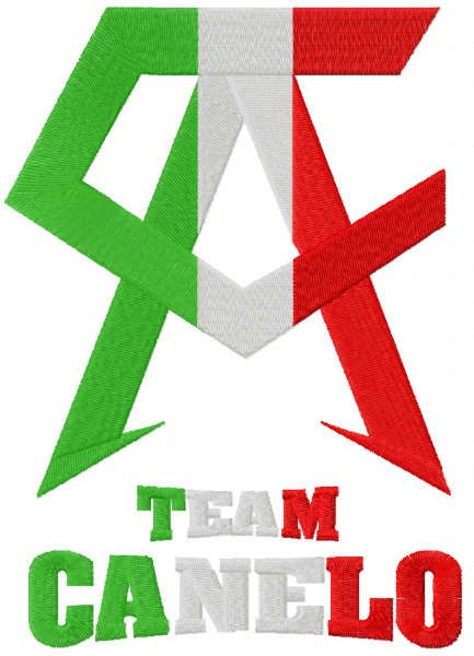 Team canelo logo embroidery design
