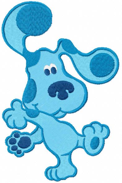 Blues Clues dancing embroidery design