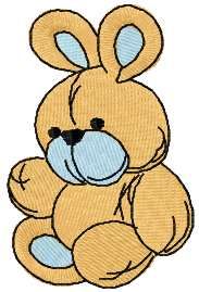 Baby bunny toy free embroidery design