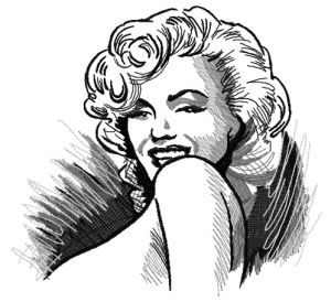 Coquette Marilyn embroidery design