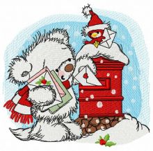 Letter for Santa embroidery design