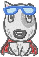 Dog a hero embroidery design