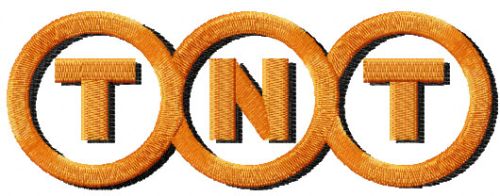 TNT logo machine embroidery design