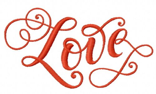 Love 2 machine embroidery design
