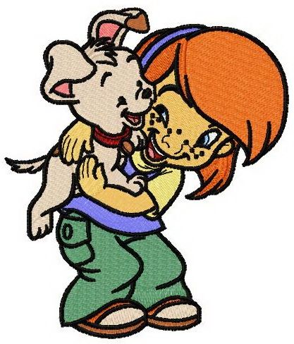 Darby and Buster machine embroidery design