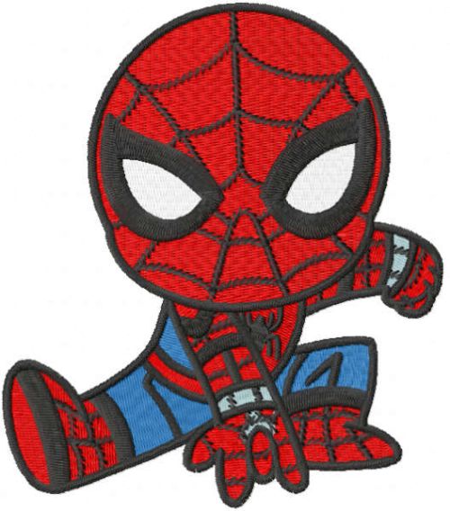Spider boy embroidery design