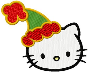 Hello Kitty Christmas Coming Soon machine embroidery design