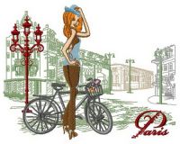 Cycling tour 2 embroidery design