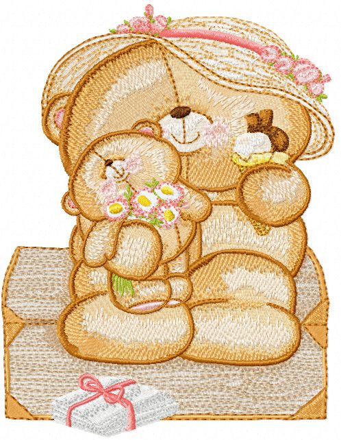Forever Friends with my loved baby machine embroidery design
