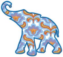 Elephant 2 embroidery design