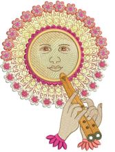Sun 2 embroidery design