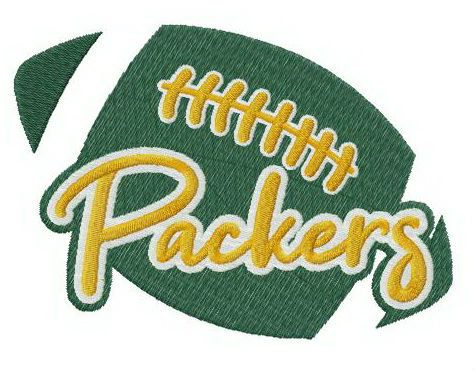 Packers fan logo machine embroidery design