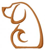 Faithful dog 2 embroidery design