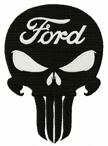 Ford Punisher machine embroidery design
