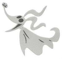 Spooky Zero embroidery design