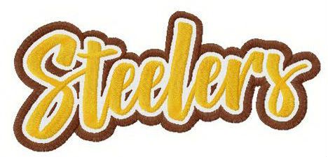 Steelers alternative logo machine embroidery design