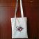 Shopping bag with Beautiful British view embroidery design