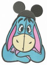 Mickey hat for Eeyore embroidery design
