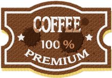 Vintage Coffee Premium label