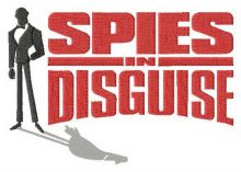 Spies in Disguise logo embroidery design