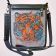 Embroidered women bag with tiger design