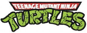 Teenage Mutant Ninja Turtles logo embroidery design