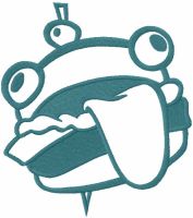 Fortnite Burger embroidery design