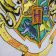 Fragment coat of arms of hogwarts embroidery design