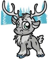 Sven Chibi embroidery design