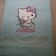 Embroidered  Hello Kitty angel design on towel
