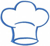 Cooking toque free embroidery design 2