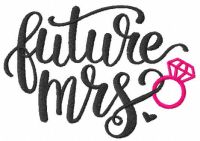 Future mrs free embroidery design