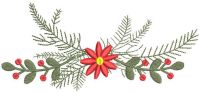 Spruce branch free embroidery design