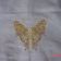 Embroidered  table cloth with butterfly