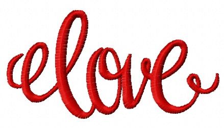 Love 7 machine embroidery design