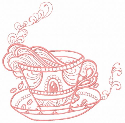 Cup with inspiration 2 machine embroidery design