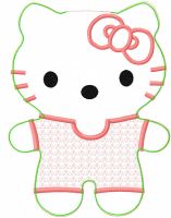 Hello Kitty toy free embroidery applique